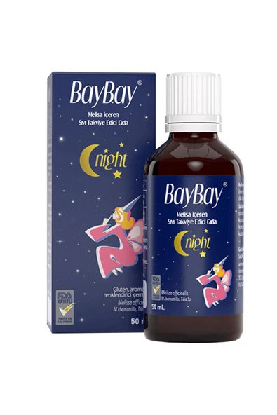 Baybay Damla Night Melisa İçeren Takviye Edici Gıda 50 ml ürün görseli 1