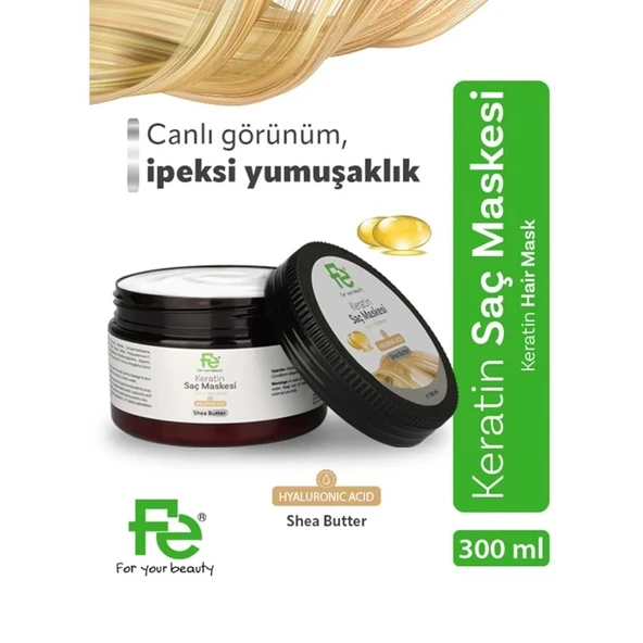 Fe Keratin Saç Maskesi 300ML (9 Lu Set) - Resim 3