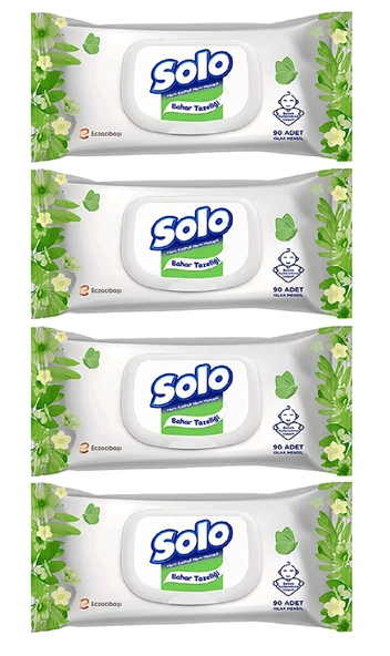 Solo Islak Havlu Bahar  Tazeliği 360 Yaprak Kapaklı ürün görseli 1