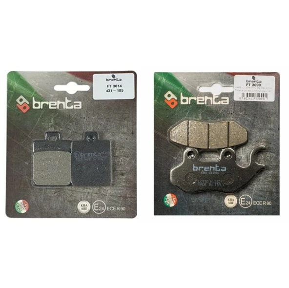 Sym Fiddle 4 125 Ön ve Arka Fren Balata Takımı Brenta BR02 ürün görseli 1
