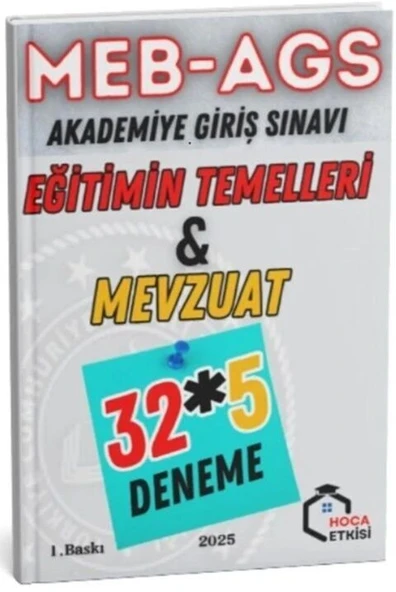 2025 MEB AGS Eğitimin Temelleri ve Mevzuat 32 x 5 Deneme Hoca Etkisi ürün görseli 1