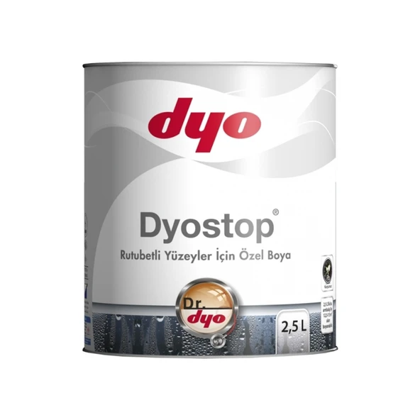 DYOSTOP RUTUBET BOYASI  2,5 lt.  0001  BEYAZ ürün görseli 1