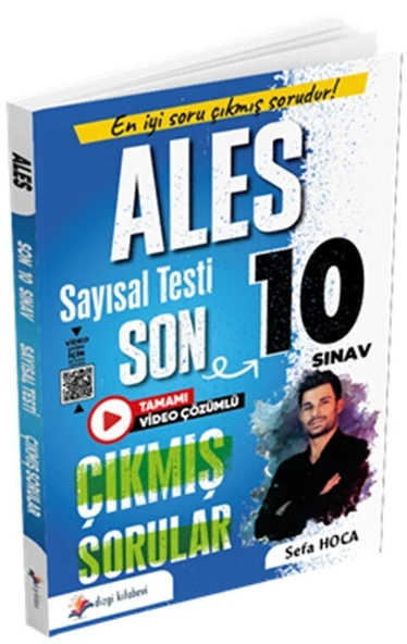 ALES Sayısal Yetenek Tamamı Video Çözümlü Son 10 Sınav Çıkmış Sorular Dizgi Kitap ürün görseli 1
