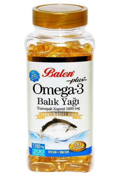 Balen Omega 3 Balık Yağı 1380 mg 200 Kapsül ürün görseli 1