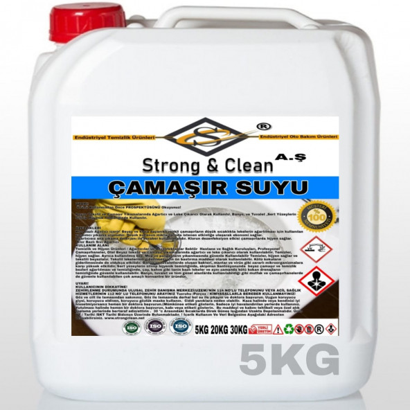 Çamaşır Suyu Klorlu 5KG ürün görseli 1