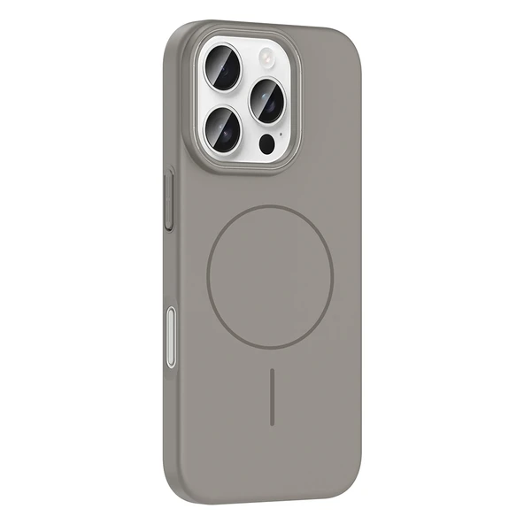 iPhone 16 Pro Max Kılıf Kablosuz Şarj Özellikli Ruby Silikon Kapak - Resim 2
