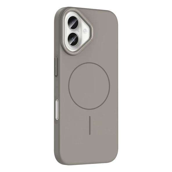 iPhone 16 Kılıf Kablosuz Şarj Özellikli Ruby Silikon Kapak - Resim 2