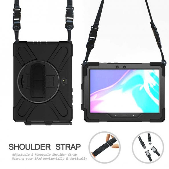 Galaxy Tab Active Pro T547 Zore Defender Tablet Silikon - Resim 6