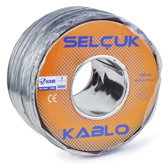 SELÇUK 2X0,75 mm Hoparlör Kablosu SİYAH ürün görseli 1