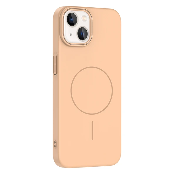 iPhone 13 Kılıf Kablosuz Şarj Özellikli Ruby Silikon Kapak - Resim 3