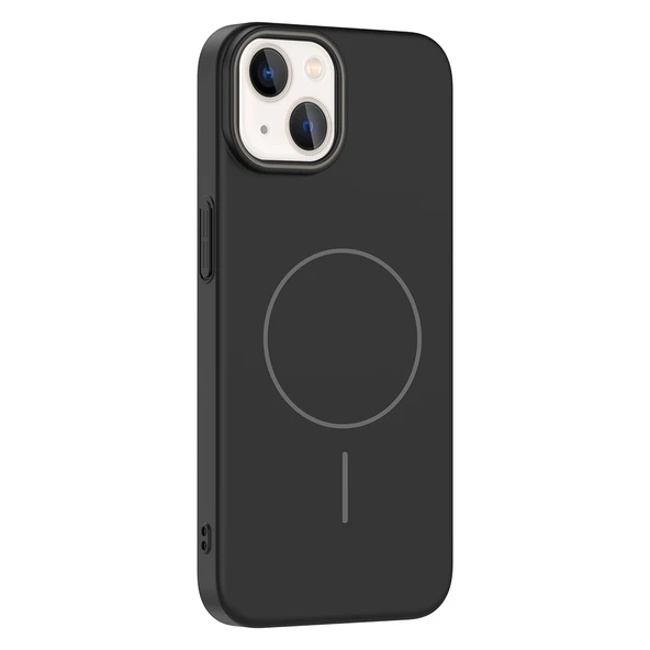 iPhone 13 Kılıf Kablosuz Şarj Özellikli Ruby Silikon Kapak - Resim 4