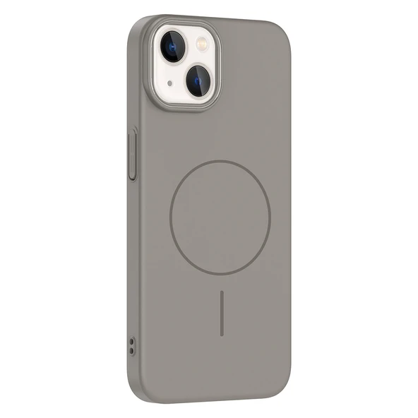 iPhone 13 Kılıf Kablosuz Şarj Özellikli Ruby Silikon Kapak - Resim 2