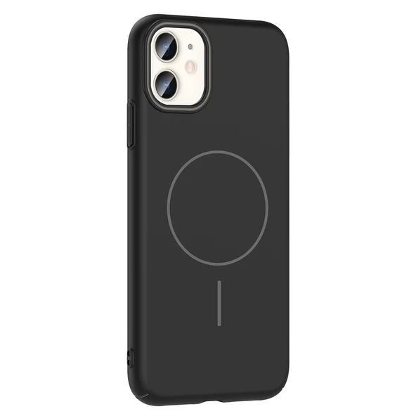 iPhone 11 Kılıf Kablosuz Şarj Özellikli Ruby Silikon Kapak - Resim 2