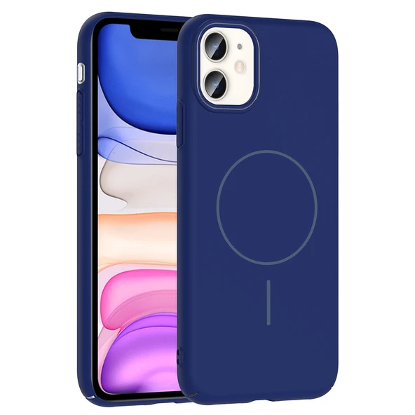 iPhone 11 Kılıf Kablosuz Şarj Özellikli Ruby Silikon Kapak - Resim 11
