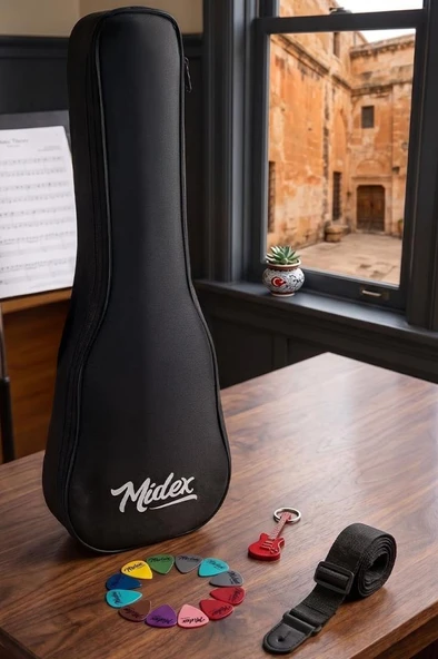 Midex CS-24A Concert Ukulele Kılıfı (Askı Capo Pena) ürün görseli 1
