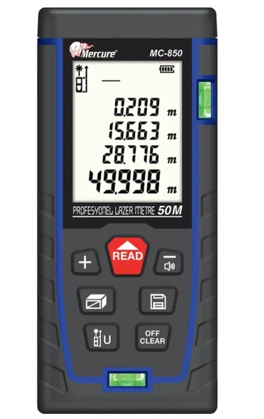 Mercure MC-850 Profesyonel Lazer Metre 50 Metre ürün görseli 1