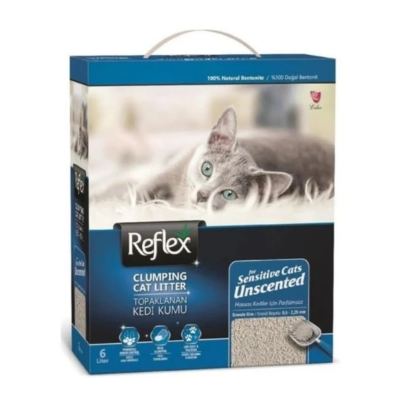 Reflex Sensitive Hassas Kediler İçin Kokusuz Kedi Kumu 6 L ürün görseli 1