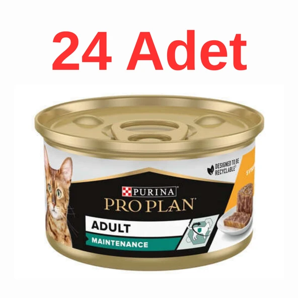 Pro Plan Tavuk Etli Yetişkin Yaş Kedi Maması 85 gr x 24 Adet ürün görseli 1