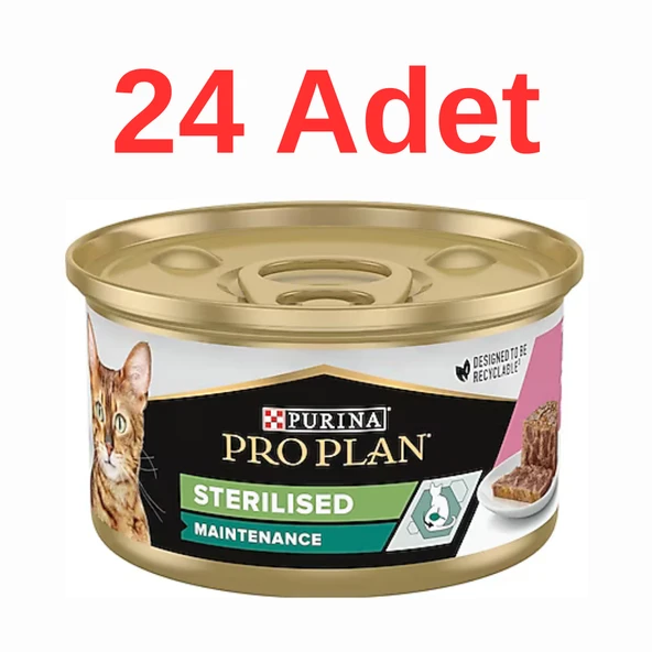 Pro Plan Sterilised Ton Ve Somonlu Kedi Konservesi 85 gr x 24 Adet ürün görseli 1