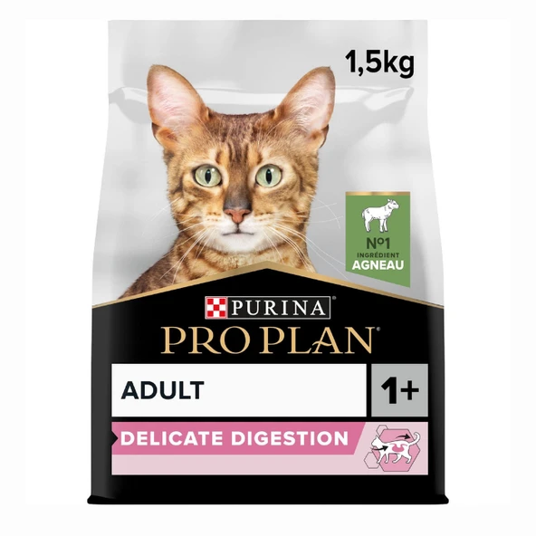 Pro Plan Delicate Digestion Kuzu Etli Hassas Sindirim Kedi Maması 1,5 kg ürün görseli 1