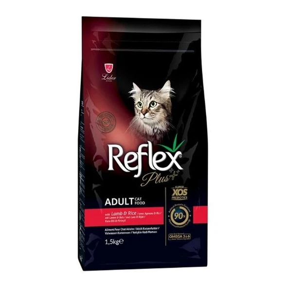 Reflex Plus Kuzu Etli ve Pirinçli Yetişkin Kedi Maması 1,5 kg ürün görseli 1
