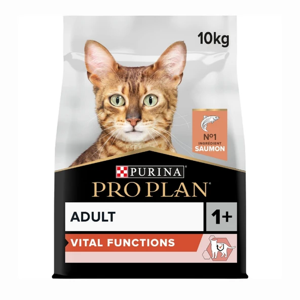Pro Plan Vital Functions Somonlu Yetişkin Kedi Maması 10 kg ürün görseli 1