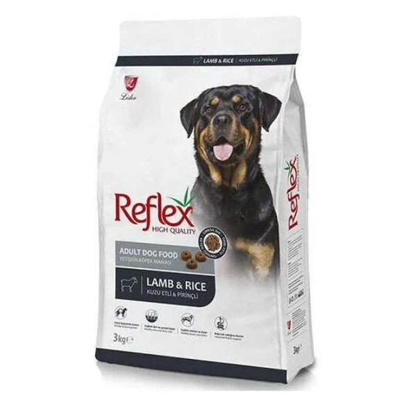 Reflex Kuzu Etli ve Pirinçli Yetişkin Köpek Maması 3 kg ürün görseli 1