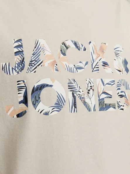 Jack Jones Ebran Logo Erkek Tişört 12268127 - Resim 3