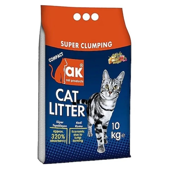 Akkum Marsilya Sabunu Kokulu İnce Taneli Kedi Kumu 10 kg ürün görseli 1
