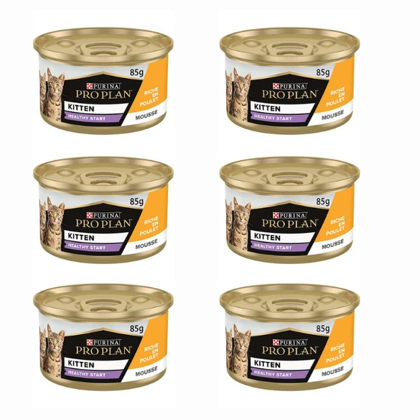 Pro Plan Kitten Konserve Kedi Maması Tavuklu 85 gr x 6 Adet ürün görseli 1