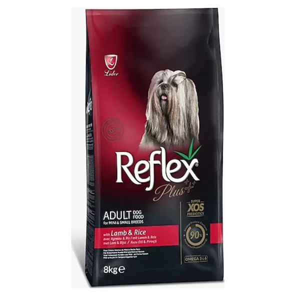 Reflex Plus Mini&Small Kuzu Etli ve Pirinçli Küçük Irk Yetişkin Köpek Maması 8 kg ürün görseli 1