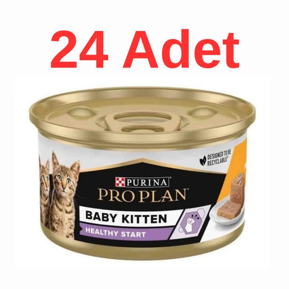Pro Plan Baby Kitten Tavuklu Yavru Kedi Konservesi 85 gr x 24 Adet ürün görseli 1
