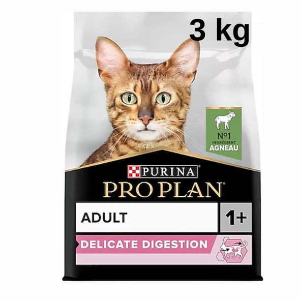 Pro Plan Delicate Digestion Kuzu Etli Hassas Sindirim Kedi Maması 3 kg ürün görseli 1
