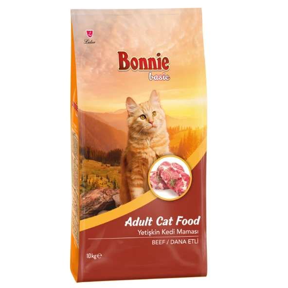 Bonnie Dana Etli (Biftekli) Yetişkin Kedi Maması 10 kg ürün görseli 1