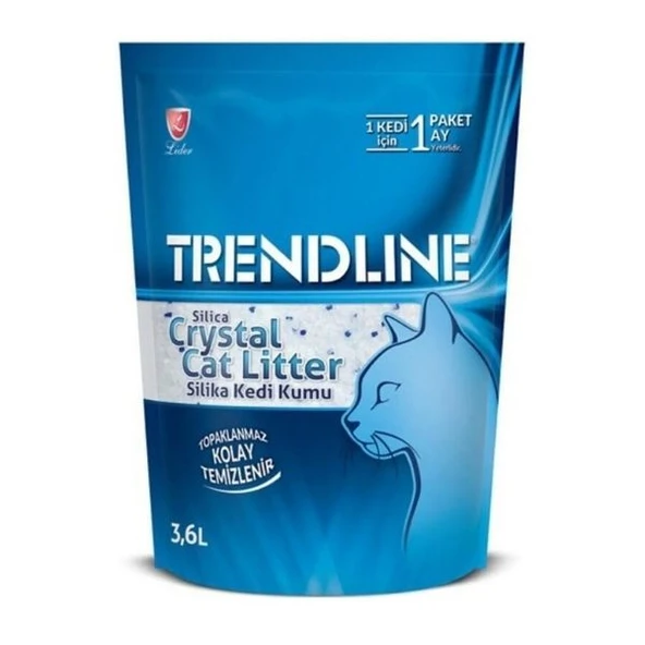 Trendline Tozsuz Silika Kristal Kedi Kumu 3,6 L ürün görseli 1