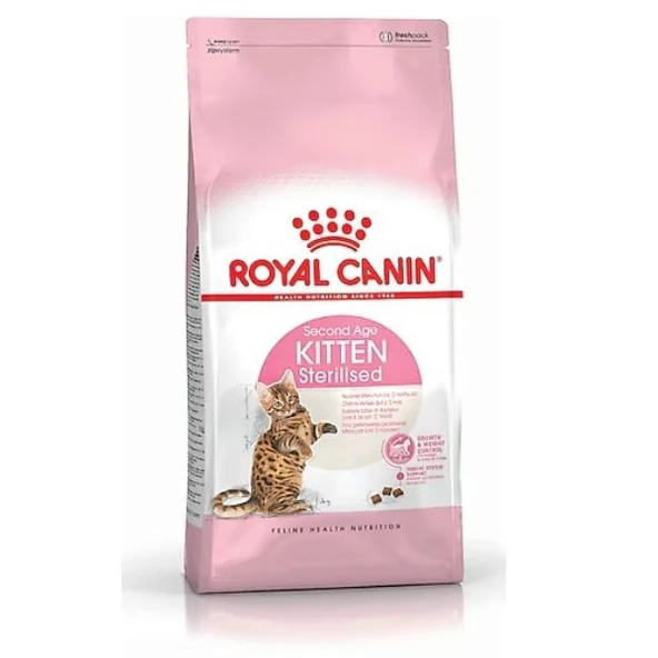 Royal Canin Kitten Sterilised Kısırlaştırılmış Yavru Kedi Maması 2 kg ürün görseli 1