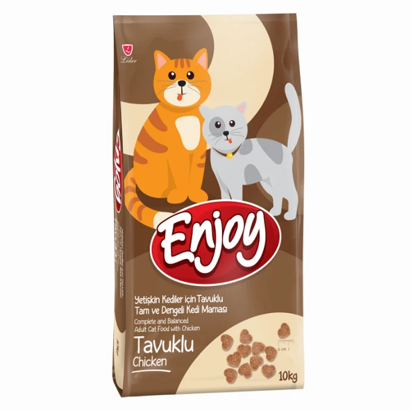 Enjoy Tavuklu Yetişkin Kedi Maması 10 kg ürün görseli 1