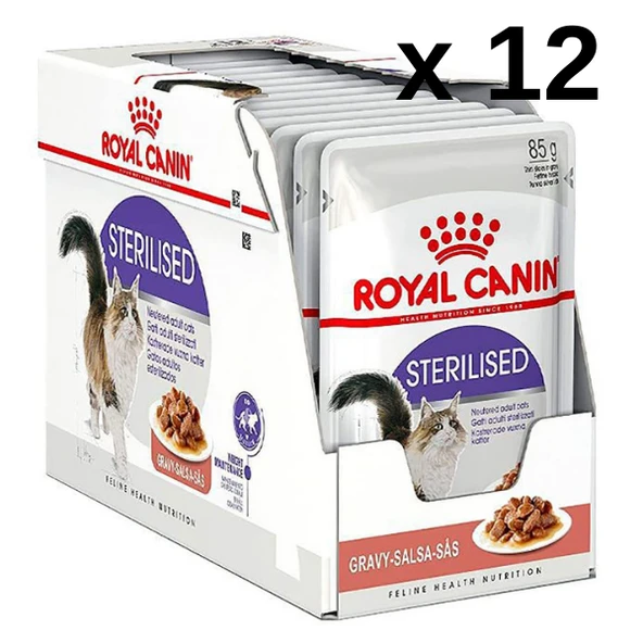 Royal Canin Sterilised Gravy Kısırlaştırılmış Yaş Kedi Maması 85 gr x 12 Adet ürün görseli 1