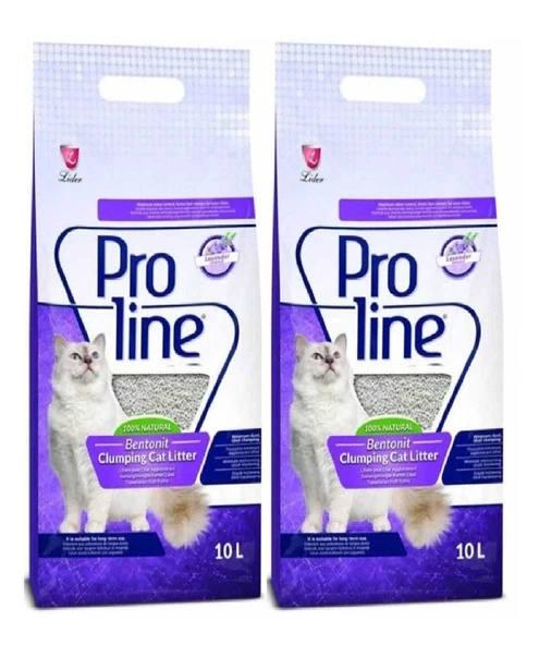 Proline Lavanta Kokulu Kedi Kumu 10 L x 2 Adet ürün görseli 1