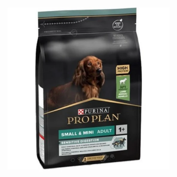 Pro Plan Small & Mini Kuzu Etli Küçük Irk Yetişkin Köpek Maması 3 kg ürün görseli 1