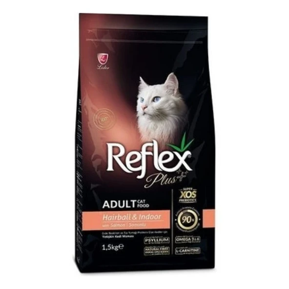 Reflex Plus Hairball&Indoor Somonlu Yetişkin Kedi Maması 1,5 kg ürün görseli 1