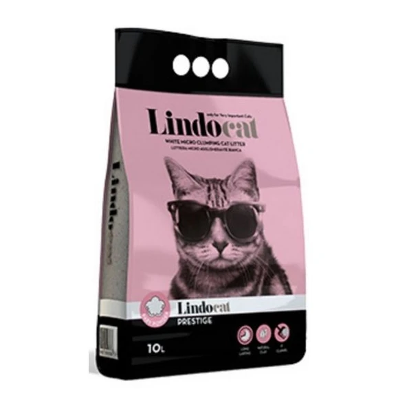 Lindocat Bebek Pudrası Kokulu İnce Taneli  Kedi Kumu 10 L ürün görseli 1