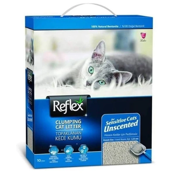Reflex Sensitive Hassas Kediler İçin Kokusuz Kedi Kumu 10 L ürün görseli 1