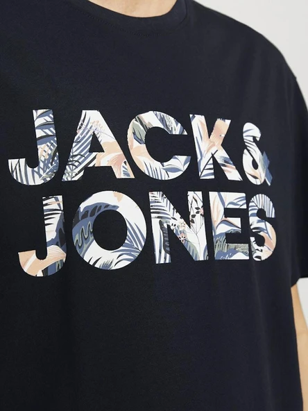 Jack Jones Ebran Logo Erkek Tişört 12268127 - Resim 2