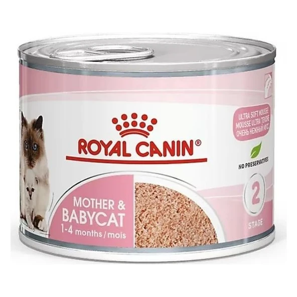 Royal Canin Mother & Babycat Anne ve Yavruları İçin Kedi Konservesi 195 gr ürün görseli 1