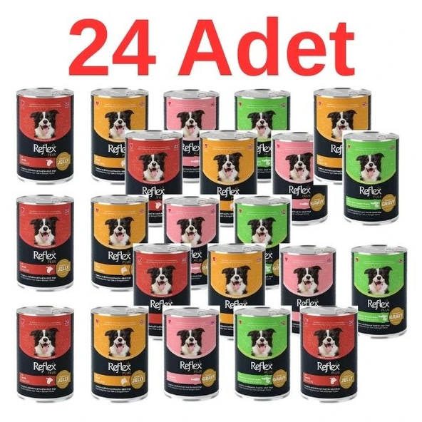 Reflex Plus Karışık Köpek Konservesi 400 gr x 24 Adet ürün görseli 1