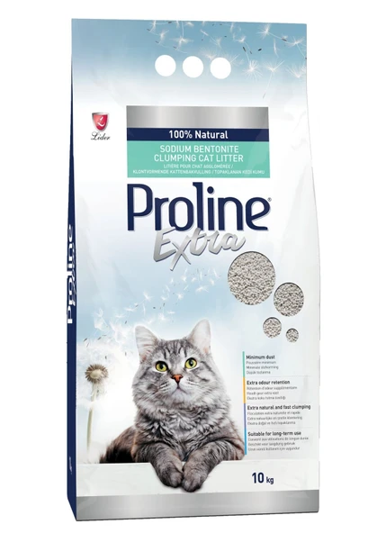Proline Extra Sodyum Bentonit Kedi Kumu 10 kg ürün görseli 1