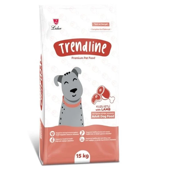 Trendline Kuzu Etli Yetişkin Köpek Maması 15 kg ürün görseli 1