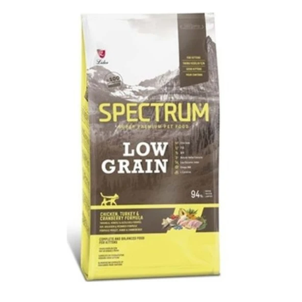 Spectrum Low Grain Tavuklu & Hindili Yavru Kedi Maması 12 kg ürün görseli 1