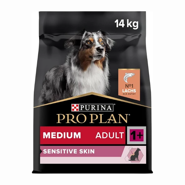 Pro Plan Sensitive Skin Medium Orta Irk Somonlu Yetişkin Köpek Maması 14 Kg ürün görseli 1